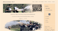 Desktop Screenshot of mississinewa1812.com